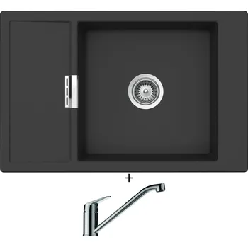 Granitový dřez Granitový dřez SET Schock MONO D-100XS Dusk + Schock EVINAS 577000 nerez