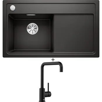 Granitový dřez Granitový dřez SET Blanco ZENAR 45 S černá 526034 + Blanco MILI černá matná 526665