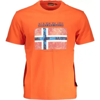 Pánské tričko Napapijri Guiro NP0A4H22 tričko oranžové