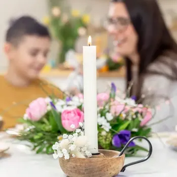 Svíčka Tvoje svíčka Včelí svíce rovná bílá 22,5cm