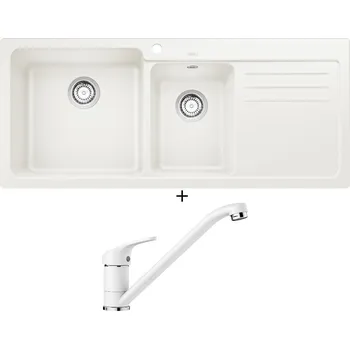 Granitový dřez Granitový dřez SET Blanco NAYA 8 S bílá 519657 + Blanco DARAS bílá 517724