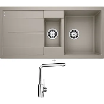 Granitový dřez SET Blanco METRA 6 S tartufo 517355 + Blanco MILA chrom 519414