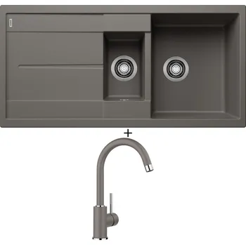 Granitový dřez Granitový dřez SET Blanco METRA 6 S šedá vulkán 527300 + Blanco MIDA šedá vulkán 526965