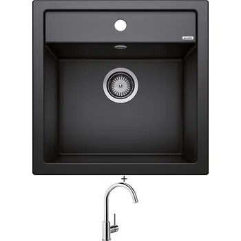 Kuchyňský dřez Granitový dřez SET Blanco DALAGO 5 antracit + Blanco MIDA chrom 517742