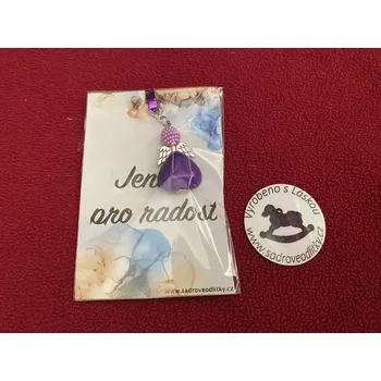 HandMade by VeJa Dárková karta - Jentak pro radost s přívěškem