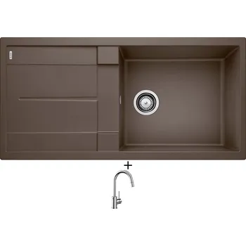 Granitový dřez SET Blanco METRA XL 6 S kávová 515143 + Blanco MIDA-S chrom 521454