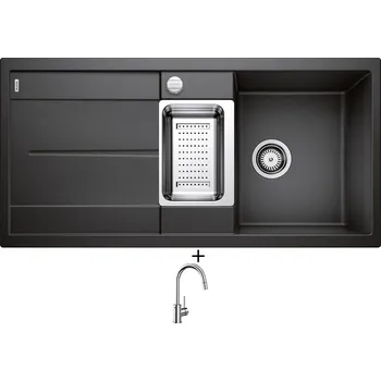 Granitový dřez Granitový dřez SET Blanco METRA 6 S antracit s excentrem 513053 + Blanco MIDA-S chrom 521454