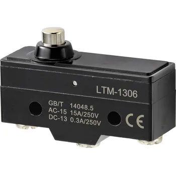 vypínač TRU COMPONENTS TC-9201356 mikrospínač 250 V/AC 15 A 1x zap/(zap) bez aretace 1 ks