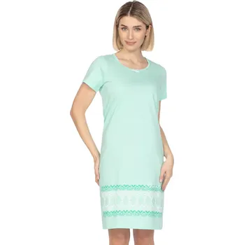 Dámská móda Dámská noční košile 133/43 Regina Barva/Velikost: zelená mint / M
