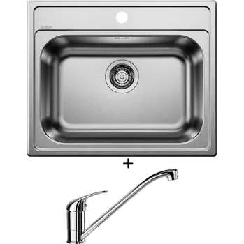 Nerezový dřez Nerezový dřez SET Blanco DANA 6 Nerez přírodní lesk 525323 + Blanco DARAS chrom 517720