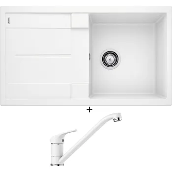 Granitový dřez Granitový dřez SET Blanco METRA 5 S bílá 513205 + Blanco DARAS bílá 517724
