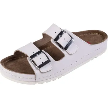 Dámské pantofle Buxa Dámské kožené pantofle BZ110 - bílá Velikost: 38