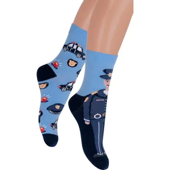 Chlapecké spodní prádlo Chlapecké klasické ponožky 014/381 Steven Barva/Velikost: modrá světlá / 32/34