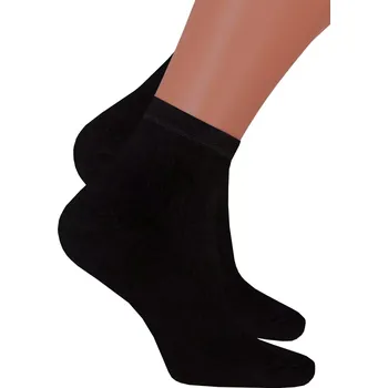 Pánské ponožky Pánské kotníkové ponožky 054 Steven Barva/Velikost: černá / 47/50