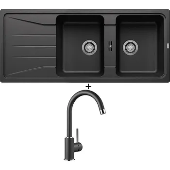 Granitový dřez Granitový dřez SET Blanco SONA 8 S antracit 519698 + Blanco MIDA antracit 519415