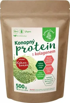 Protein Zelená Země Konopný protein s kolagenem 500 g kakao/banán