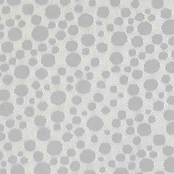 Krajka N6358 šedá, puntíky, š.150