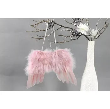 Vánoční dekorace Andělská křídla z peří AK6110-PINK - SLEVA 3% s kodem radost25