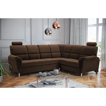 Obývací stěna Sedací souprava P Nadia Velva 4 - hnědá