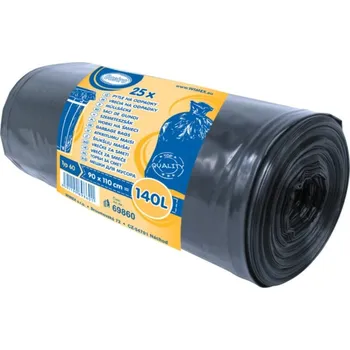 Pytle na odpadky Pytel na odpadky (LDPE) 60 µm černý 90 x 110 cm 140L [25 ks]