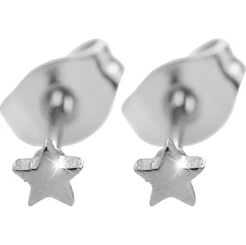 Náušnice JSB bijoux s.r.o. Ocelové náušnice puzety mini hvězdička bez krystalů