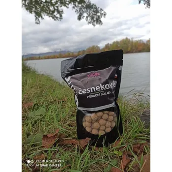 Boilies Skull fish boilies přírodní Česnekové 1 kg/ 20 mm