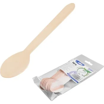 Jednorázové nádobí Lžíce dřevěná 16cm [10 ks]