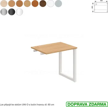 Psací stůl UE O 800 R Hobis UNI - Stůl řetězící 80 x 60