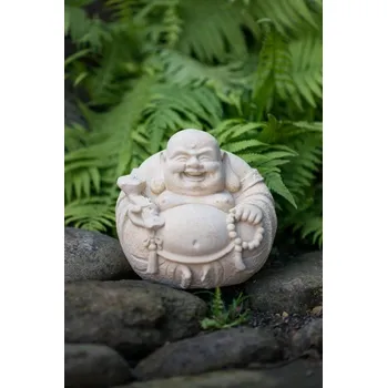 Zahradní dekorace ZahradniDekorace zahradní sochy - Buddha kulatý, výška 20 cm, 7,5 kg