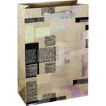 Taška dárková, zlatý potisk, 22,5 x 33,5 x 10cm, balení 12ks