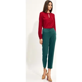 Dámské kalhoty Dámské chino kalhoty NIFE Barva: Zelená, Velikost: 2XL