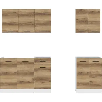 Kuchyňská linka Kuchyň Junona Modul VERZE2 BBL 180/A, bílá/dub delano světlý