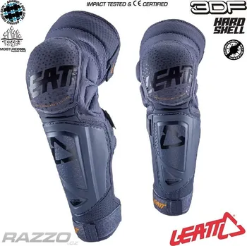 Chránič kolene Chrániče kolen a holení na kolo Leatt Knee Shin Guard 3DF Hybrid EXT Flint XXL