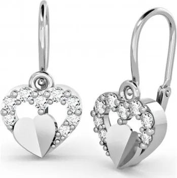 Náušnice Couple, Dětské náušnice Darcy, bílé zlato a brilianty, 585-66-3-0357.1B00.0.00.FVS.000.14