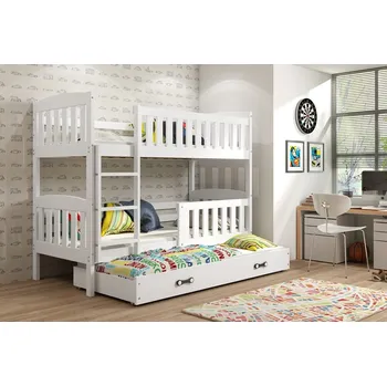 Dětský pokoj Patrová postel s přistýlkou Kuba bílá