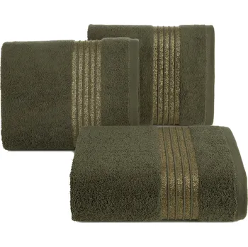 Ručník BAVLNĚNÝ RUČNÍK LILA 30X50 CM OLIVOVÁ