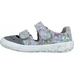 Dětské sandály Jonap Fella barefoot šedá motýlci Velikost: 30