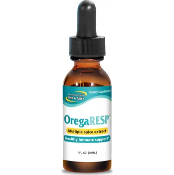 Přírodní produkt North American Herb & Spice Bylinné kapky 4 v 1 OregaRESP, 30 ml