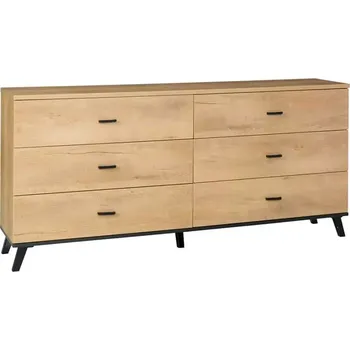 Komoda Komoda SIRAN TYP 5 - dub lefkas/černá - SLEVA 3% s kodem radost25