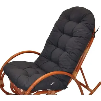 Podsedák Polstr na houpací křeslo - tmavě šedý melír - SLEVA 3% s kodem radost25