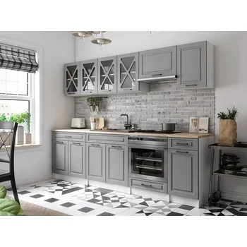 Kuchyňská linka Kuchyňská linka Gréta 260/260 popel MAT