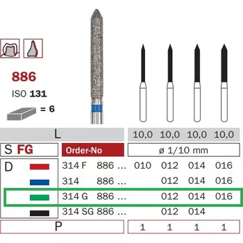 Zahradní dekorace Diaswiss 886 zelená, 6ks/balení - 016 mm