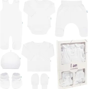 Kojenecké oblečení New Baby I Am 7dílná kojenecká soupravička do porodnice bílá