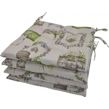 Sedací pytel Sedák 9 prošití set 4 kusy - fialky - SLEVA 3% s kodem radost25