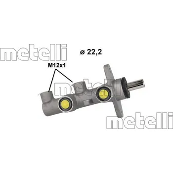 Brzdový válec Hlavní brzdový válec METELLI 05-1207