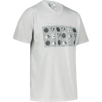 cyklistický dres LEATT BIKE DRES (DĚTSKÝ) MTB GRAVITY 2.0 JUNIOR STEEL WHITE VELIKOST M (130-140 CM)