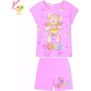 Dívčí pyžamo Dívčí letní pyžamo Kugo WP0898, fialové