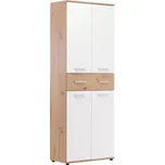 Botník JACKY 42 - dub zlatý/bílá - SLEVA 3% s kodem radost25