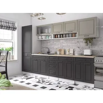 Kuchyňská linka Kuchyňská linka Brigita 300 kámen/grafit MAT - doprava zdarma - SLEVA 3% s kodem radost25