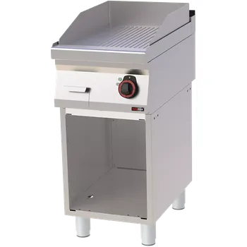 Kuchyňský gril Grilovací deska 40x51 elektrická rýhovaná s podestavbou 400 V | REDFOX - FTR 70/40 E